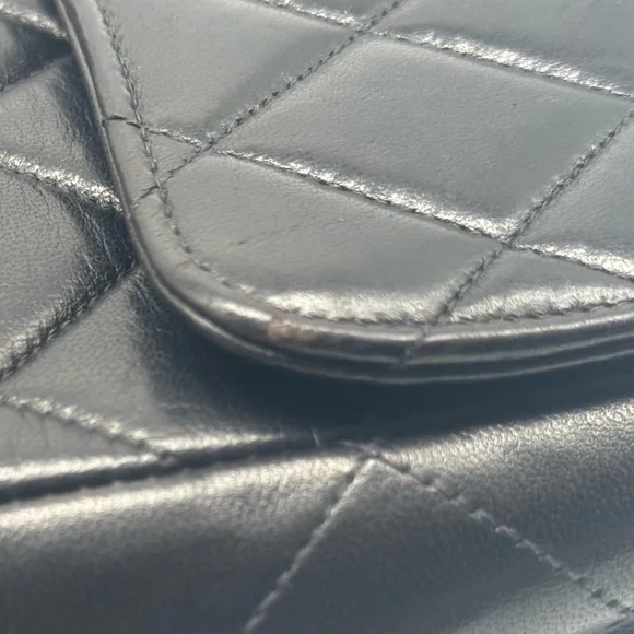 SOLD Chanel Jumbo Single Flap Shoulder Bag with Black Interior Series (96-97) - Picture 10 of 16